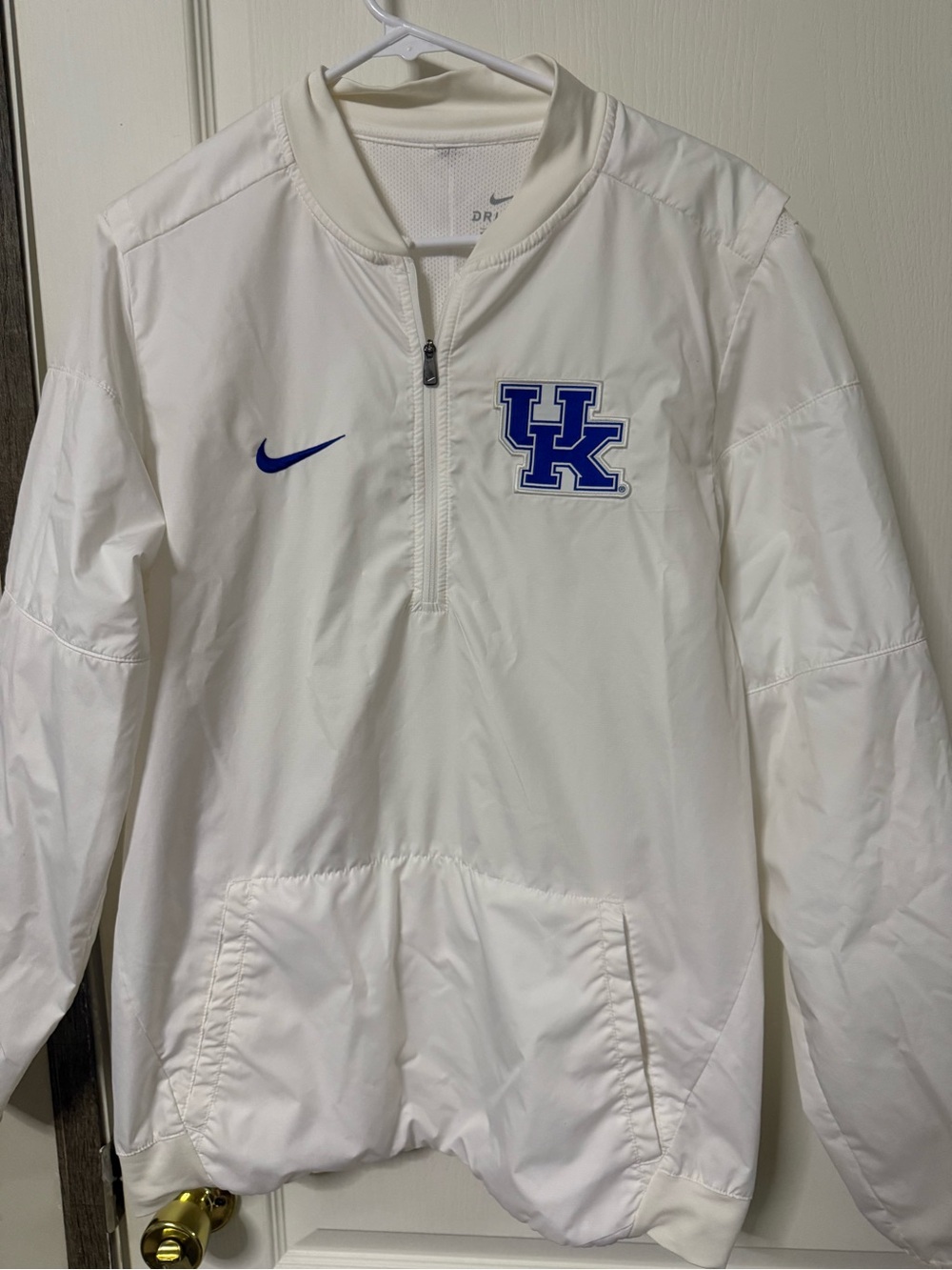 Nike White Pullover with Blue UK Logo